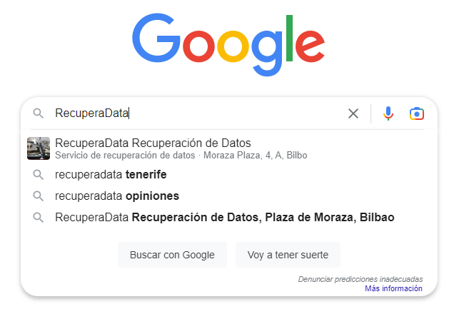 RecuperaData Google