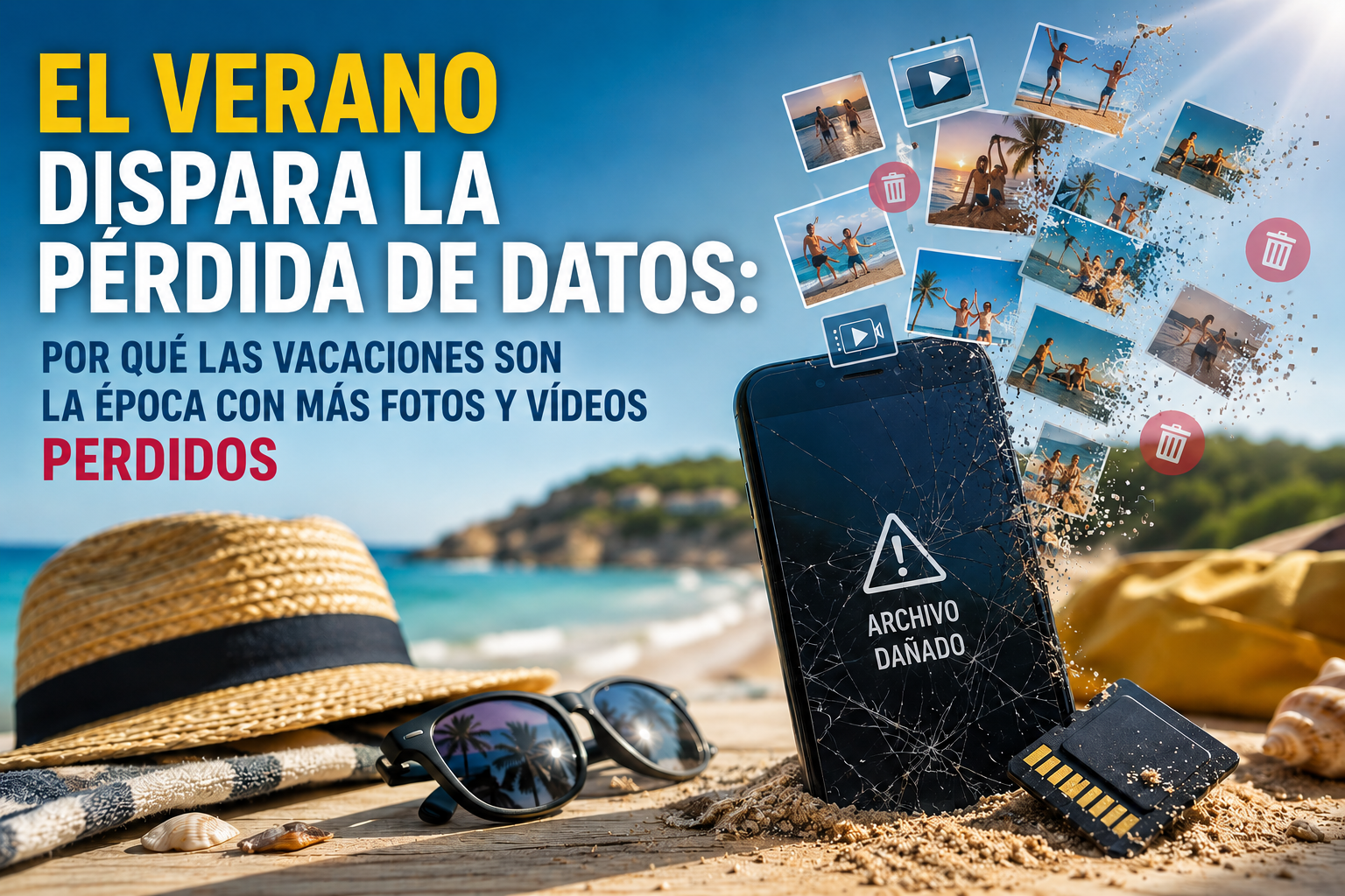 Recuperar fotos y vídeos de verano